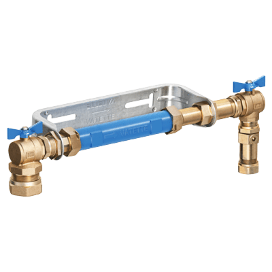 Water meter console package incl. valves