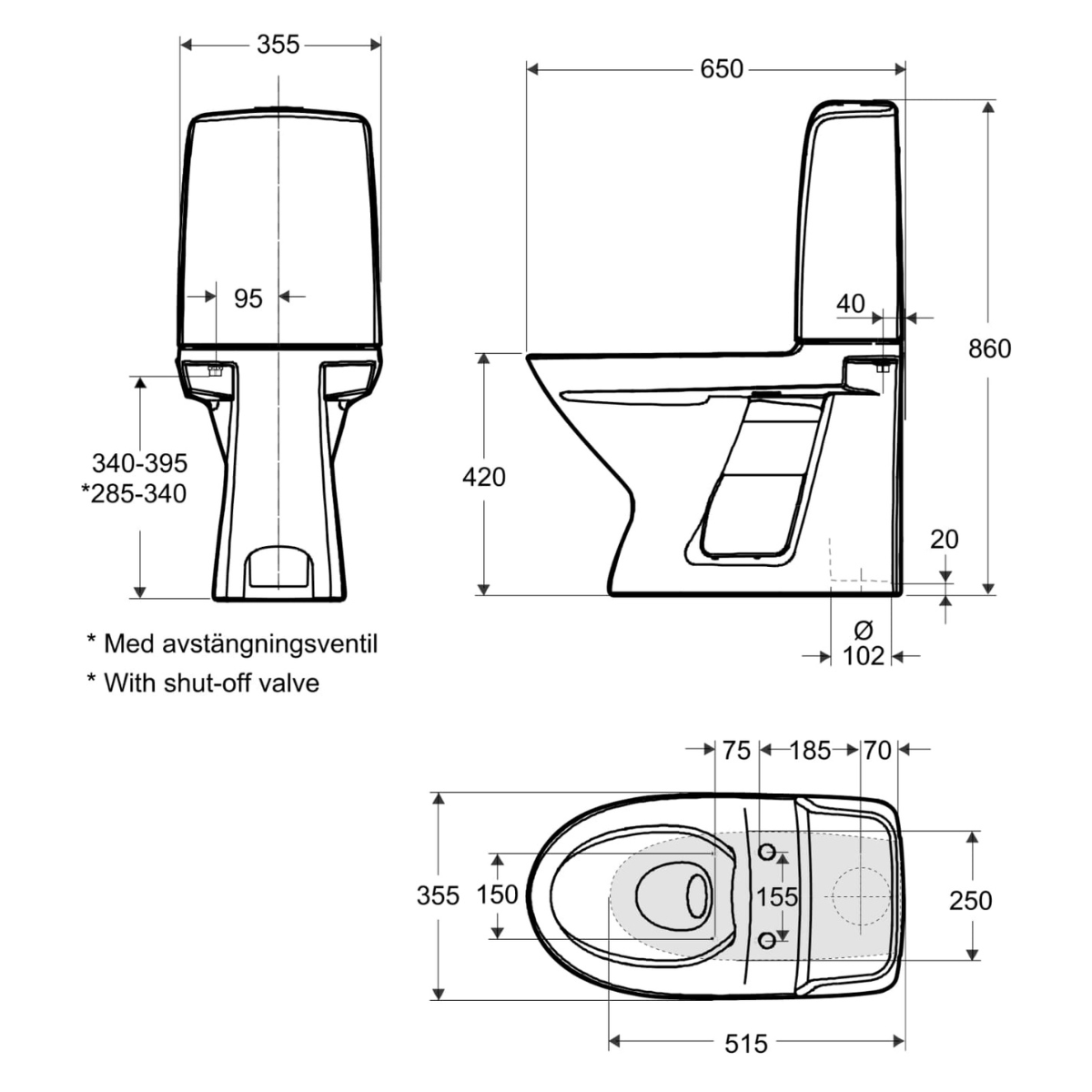 IFÖ Spira Rimfree 6260 Toilet